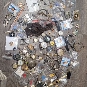 Huge crafters lot of broken jewelry and antiques- over 5 pounds!